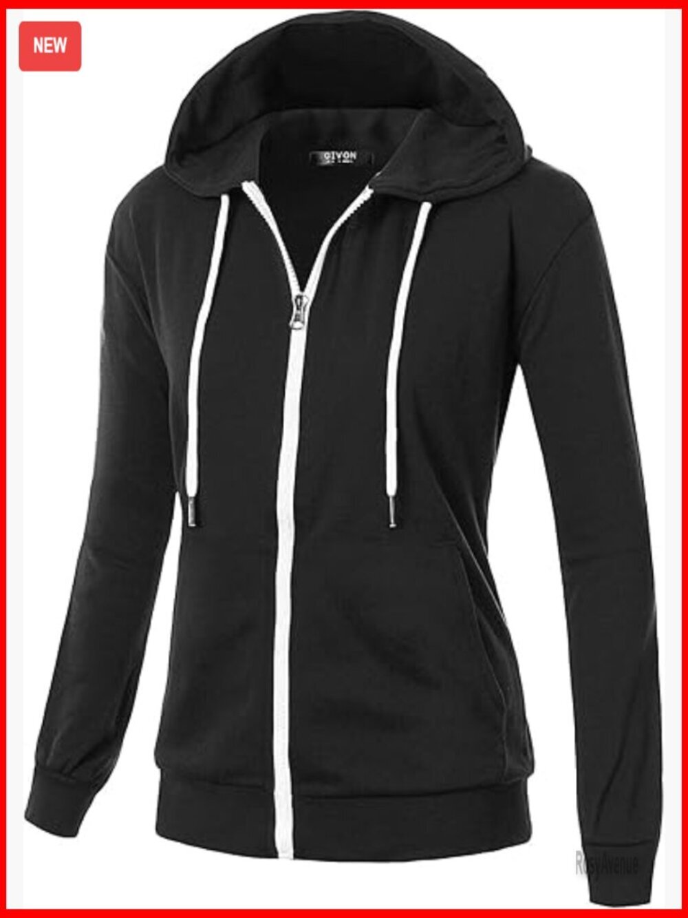 Womens Casual Zip Up Hoodie Cotton Blend Soft Fabric Layering Jacket with
